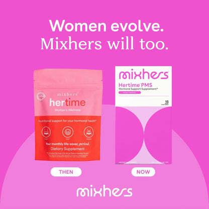 Mixhers Hertime PMS+ | Hormonal Health & Menstrual Comfort • Sugar-Free