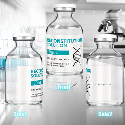 Mixrug Reconstitution Solution in Premium Glass Vials with Rubber Stoppers (1 Pack, 30 mL)