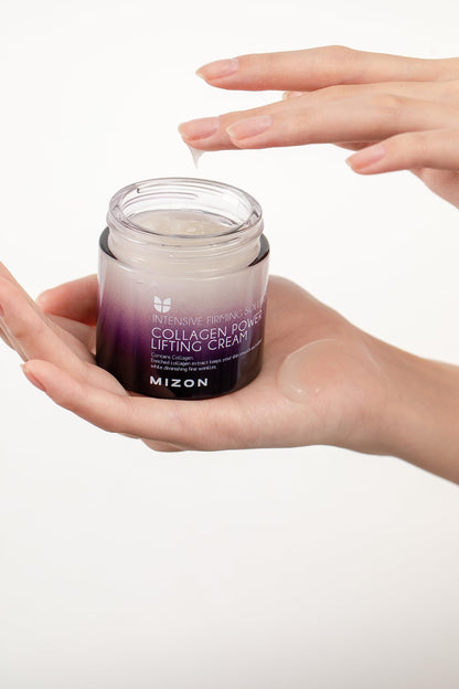 MIZON Collagen Power Lifting Cream – Marine Collagen, Hyaluronic Acid, Adenosine (2.53 fl oz)