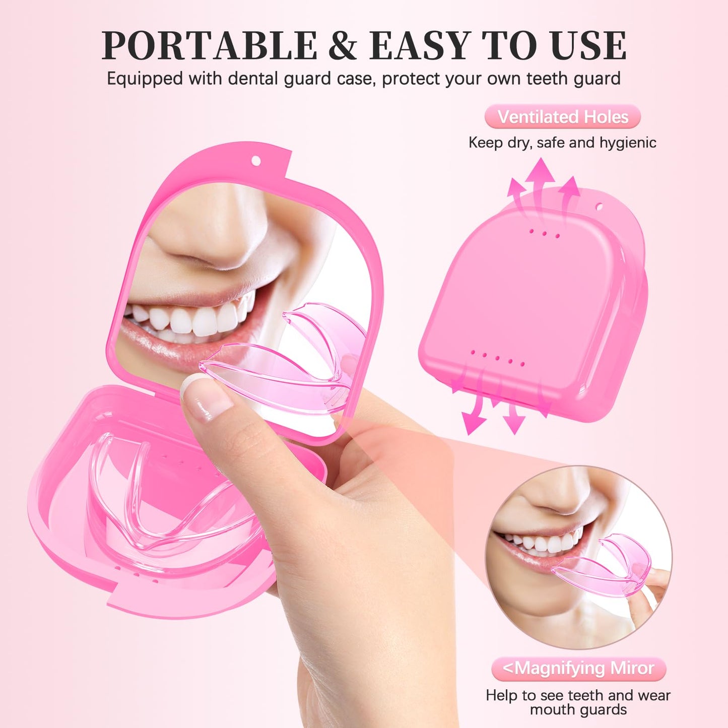 Mktoohzz Mouth Guard for Teeth Grinding – 6 Pack, One Size, Night Guard for Sleeping