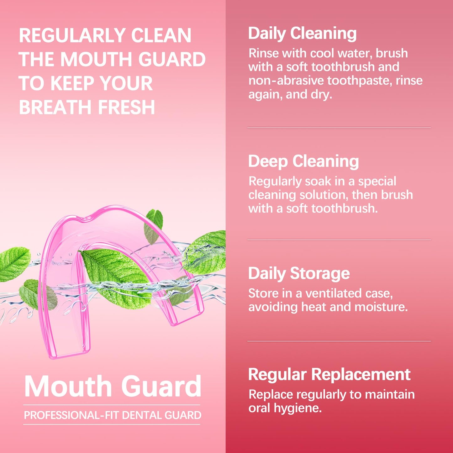 Mktoohzz Mouth Guard for Teeth Grinding – 6 Pack, One Size, Night Guard for Sleeping