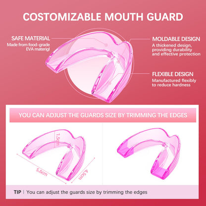 Mktoohzz Mouth Guard for Teeth Grinding – 6 Pack, One Size, Night Guard for Sleeping