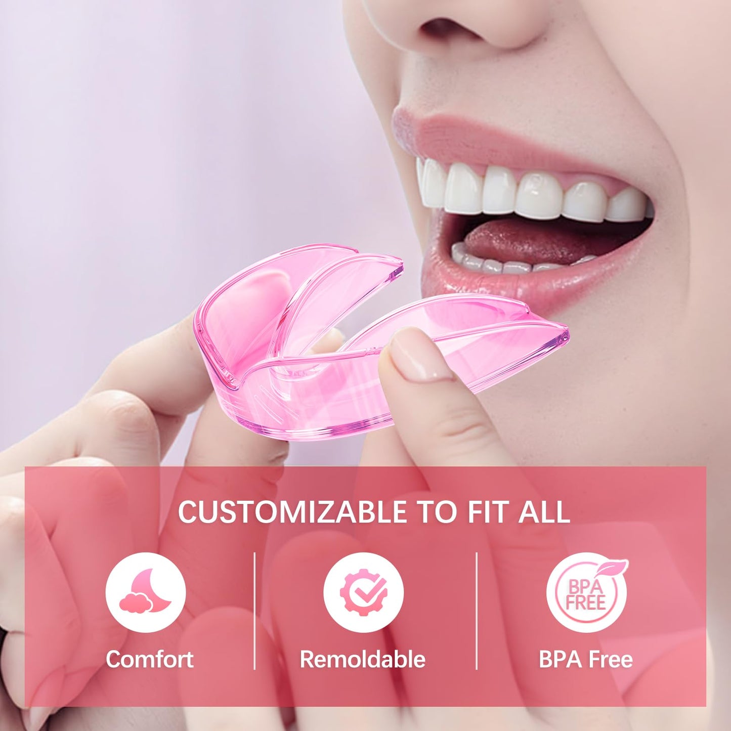 Mktoohzz Mouth Guard for Teeth Grinding – 6 Pack, One Size, Night Guard for Sleeping
