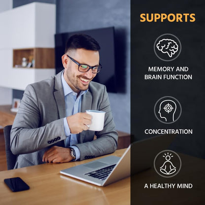 ML Naturals Phosphatidyl Serine 200 mg – 120 Veg Capsules | Supports Memory & Brain Function | Non-GMO, NSF-Certified, cGMP