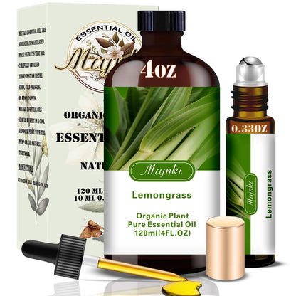 mlynkl Lemongrass Essential Oil | 4.33 oz Pure Lemongrass Fragrance Oil for Diffusers, Candles & DIY