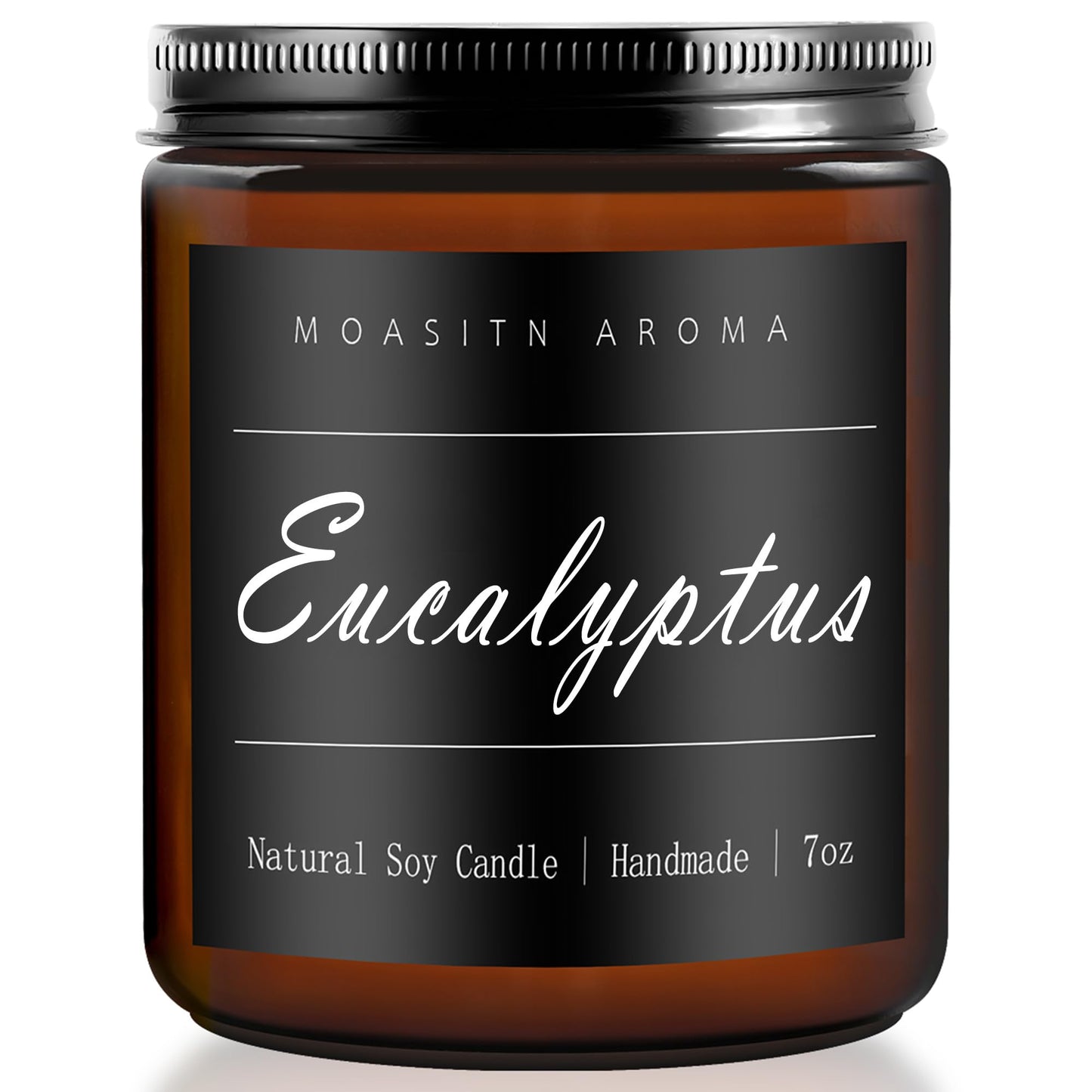 MOASITN Eucalyptus Heavenly Scented Candle - Natural Soy Aromatherapy 7oz | Handmade Jar Candle