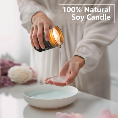 MOASITN Eucalyptus Heavenly Scented Candle - Natural Soy Aromatherapy 7oz | Handmade Jar Candle