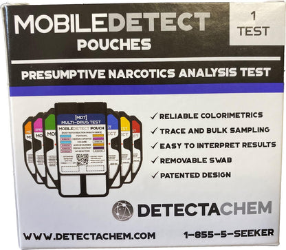 MobileDetect Pouch: Multi-Drug Detection Kit - Rapid Surface Test