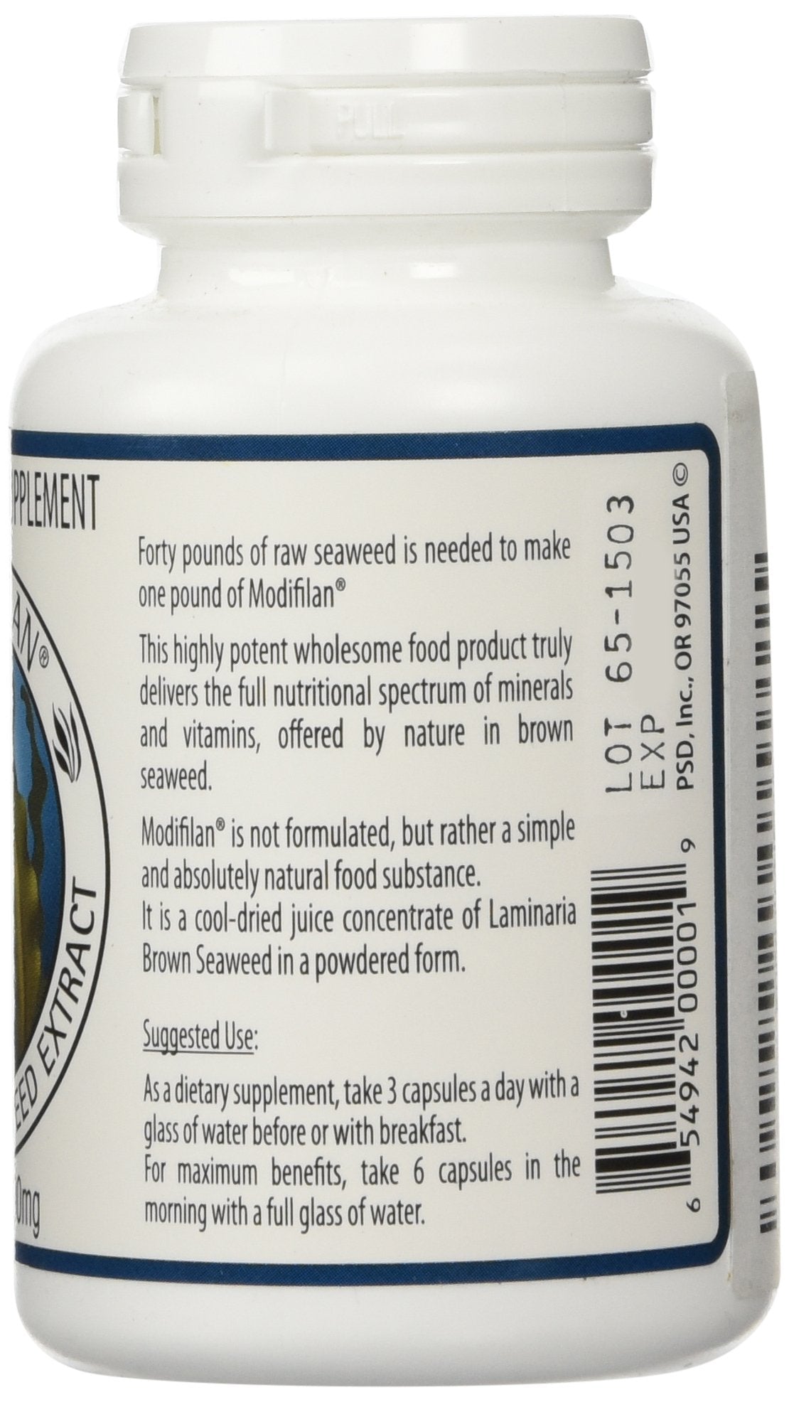 MODIFILAN 90 CAPS | Natural Seaweed Supplement with Fucoxanthin & Iodine
