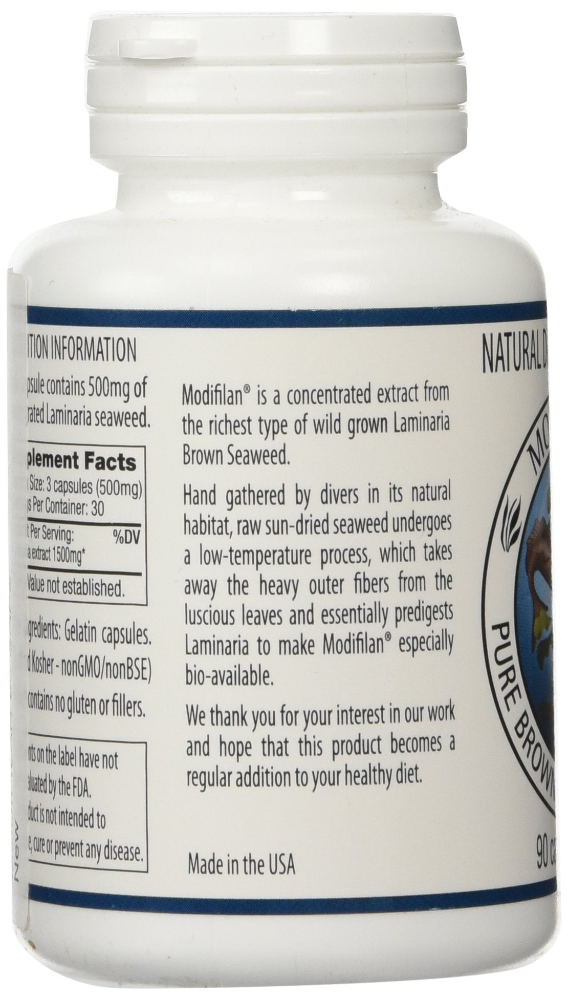 MODIFILAN 90 CAPS | Natural Seaweed Supplement with Fucoxanthin & Iodine