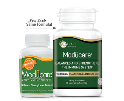 Moducare Daily Immune Support - Plant Sterols & Sterolins, 180 Vegetarian Capsules