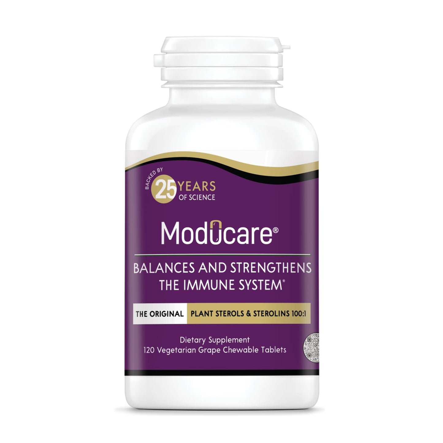 Moducare Daily Immune Support – Plant Sterols (Grape Flavor) 120 Chewable Tablets