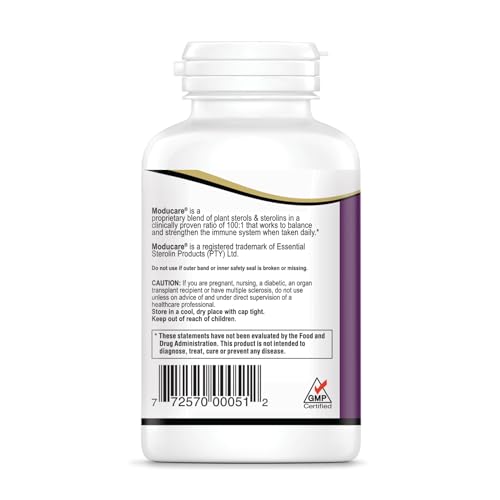 Moducare Daily Immune Support – Plant Sterols (Grape Flavor) 120 Chewable Tablets