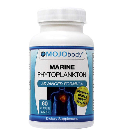MOJObody Freeze Dried Marine Phytoplankton – Supports Brain & Heart Health | 60 Capsules