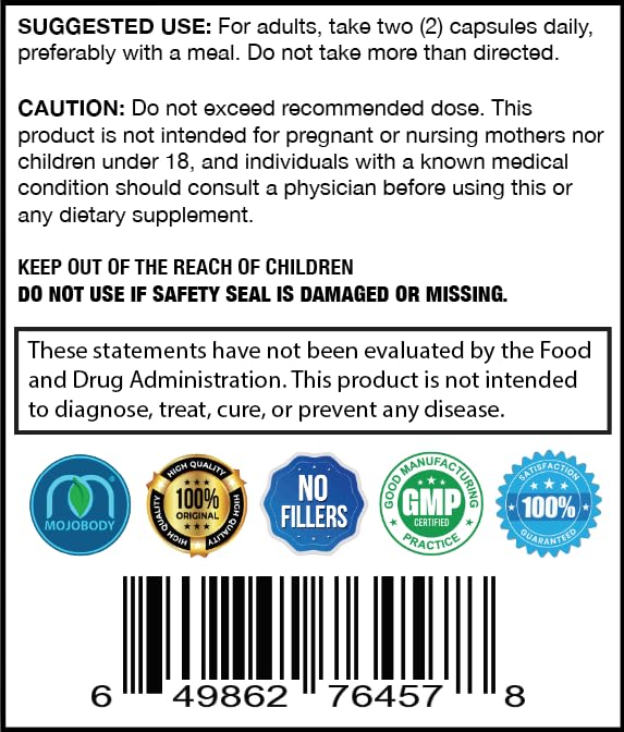 MOJObody Maqui Berry Capsules – MaquiForza Antioxidant Rich, 1000mg per Serving, 60 Veggie Caps