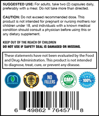MOJObody Maqui Berry Capsules – MaquiForza Antioxidant Rich, 1000mg per Serving, 60 Veggie Caps