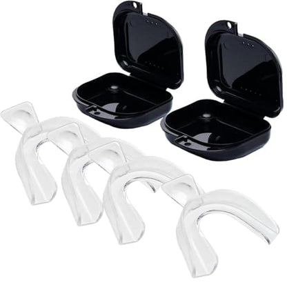 Teeth Whitening Trays Moldable 4-Pc with 2 Slim Cases | BPA-Free