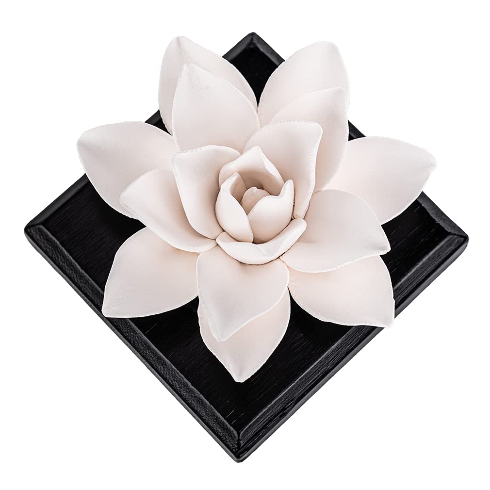 MOLIMAO Magnolia Flower Diffuser Stone - Handmade Non-Electric Gypsum Diffuser