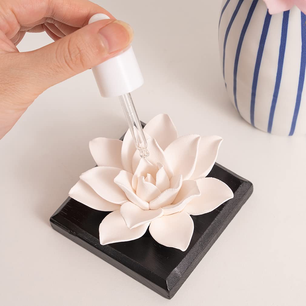 MOLIMAO Magnolia Flower Diffuser Stone - Handmade Non-Electric Gypsum Diffuser