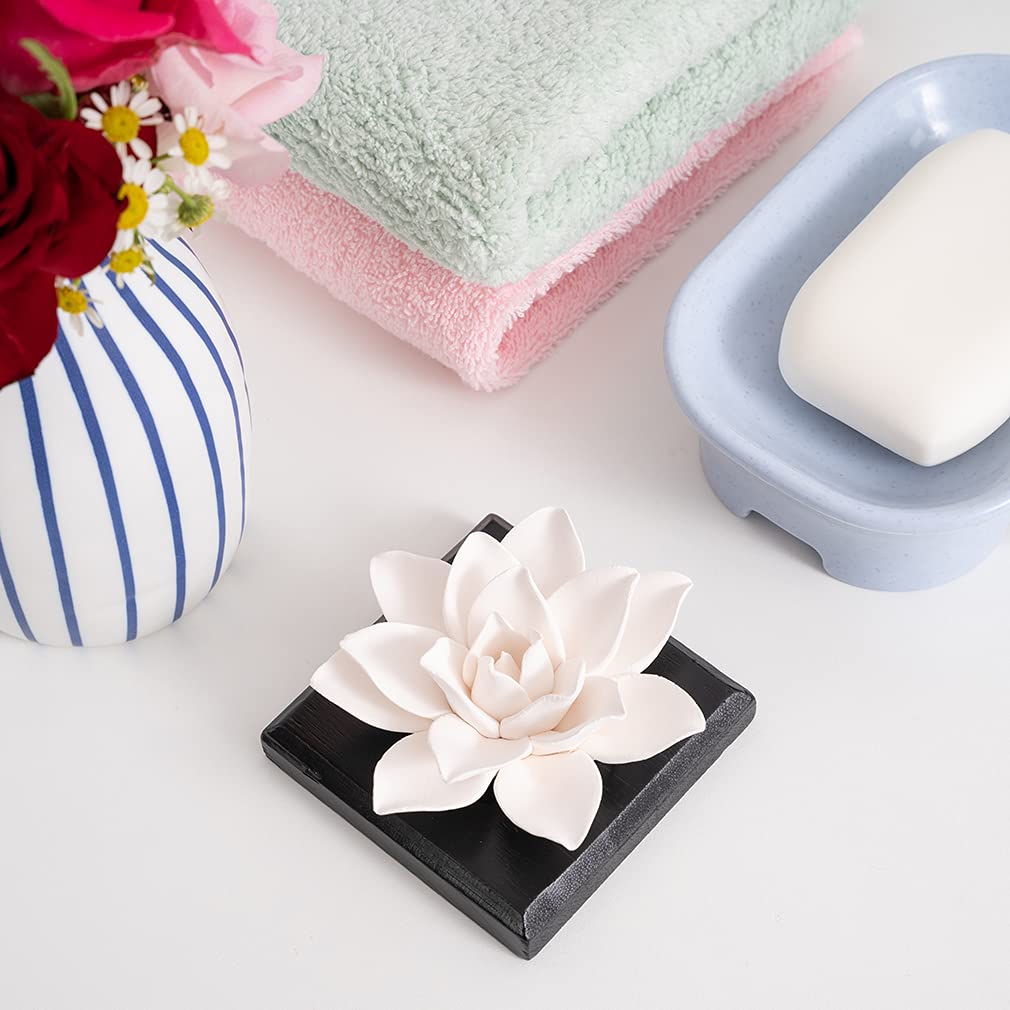 MOLIMAO Magnolia Flower Diffuser Stone - Handmade Non-Electric Gypsum Diffuser