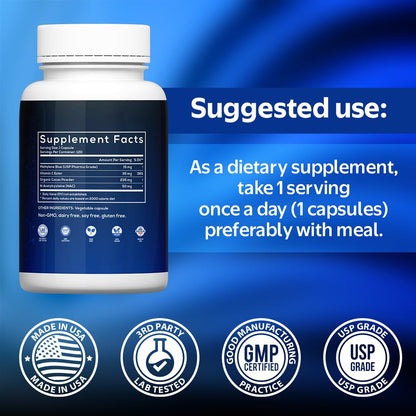 MOM NUTRIX Methylene Blue Capsules — Formaldehyde-Free, Made in USA, 120 Capsules