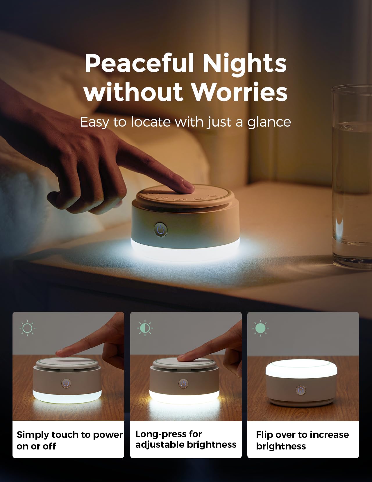 Momcozy Sound Machine for Baby | Portable White Noise with Night Light & 20 Sleep Sounds