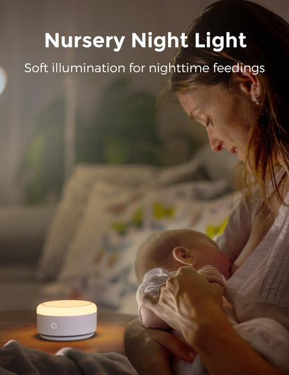 Momcozy Sound Machine for Baby - 20 Soothing Sounds & Touch Warm Light | Portable White Noise for Sleep, Travel, Nursery
