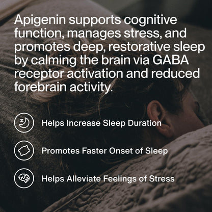 Momentous Apigenin Supplement - 50 mg per Capsule | NSF Certified for Sport | 60-Count