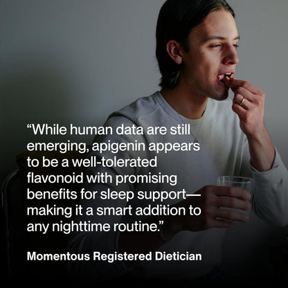 Momentous Apigenin Supplement - 50 mg per Capsule | NSF Certified for Sport | 60-Count