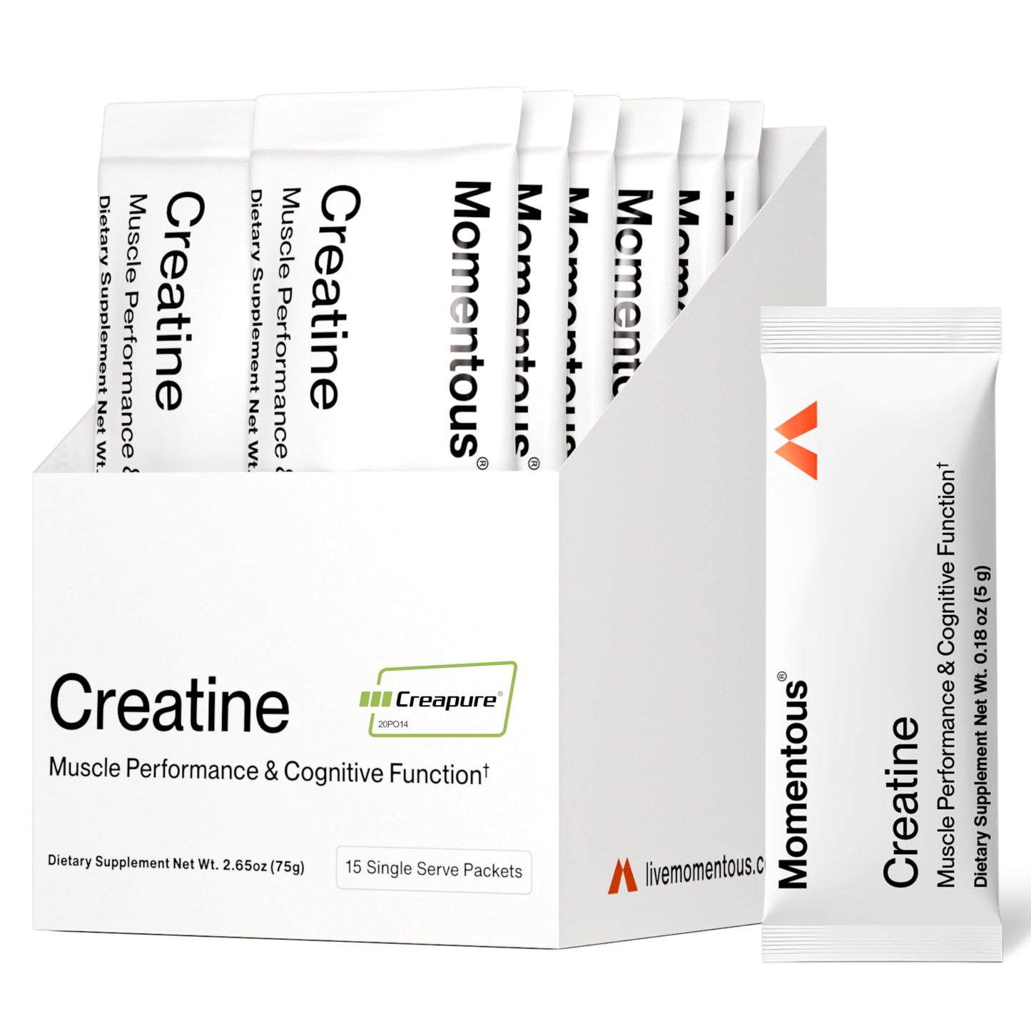Momentous Creatine Monohydrate Powder – Creapure | NSF Certified for Sport
