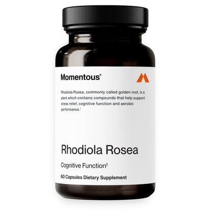 Momentous Rhodiola Rosea Supplement – Adaptogen for Stress, Cognition & Fatigue | NSF Certified for Sport | Vegan, GMO-& Gluten-Free | 60 Servings