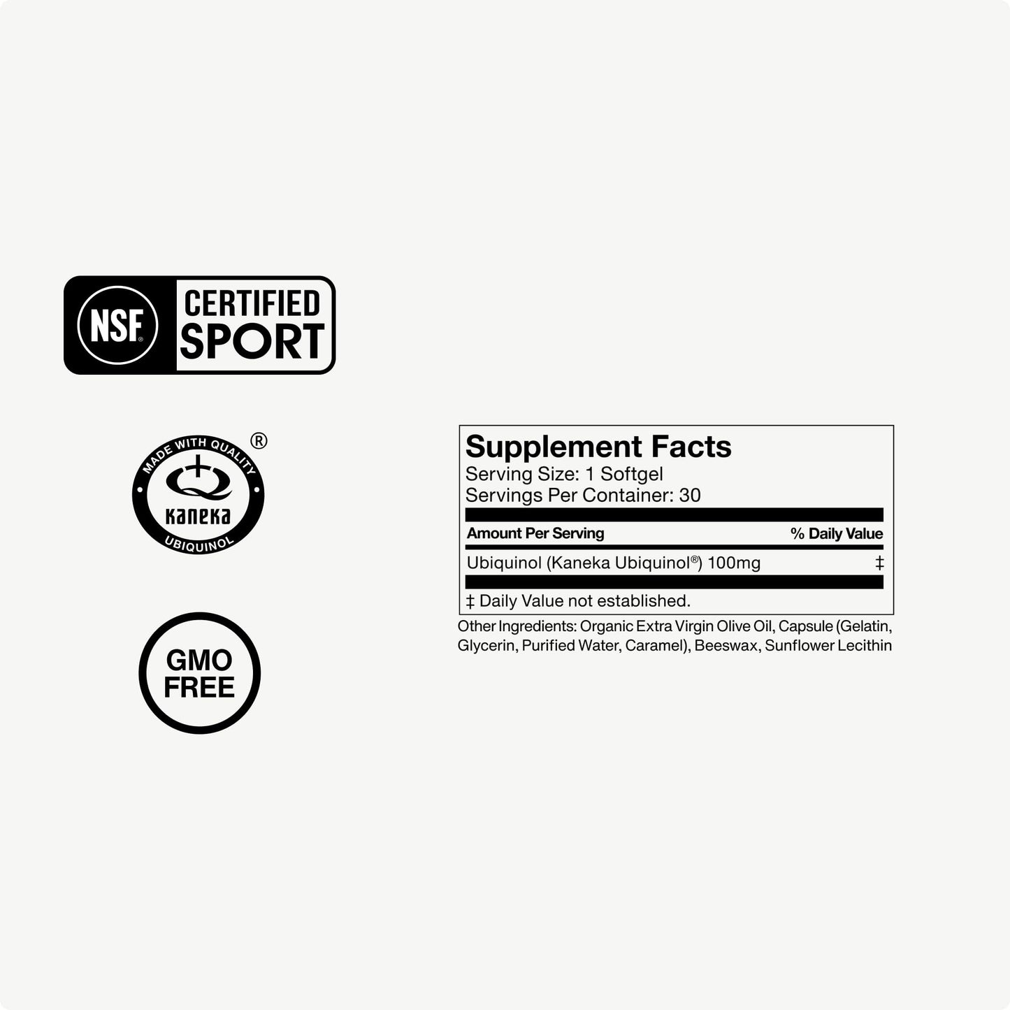 Momentous Ubiquinol | Plant-Based CoQ10 Softgels | NSF for Sport | 30 Servings