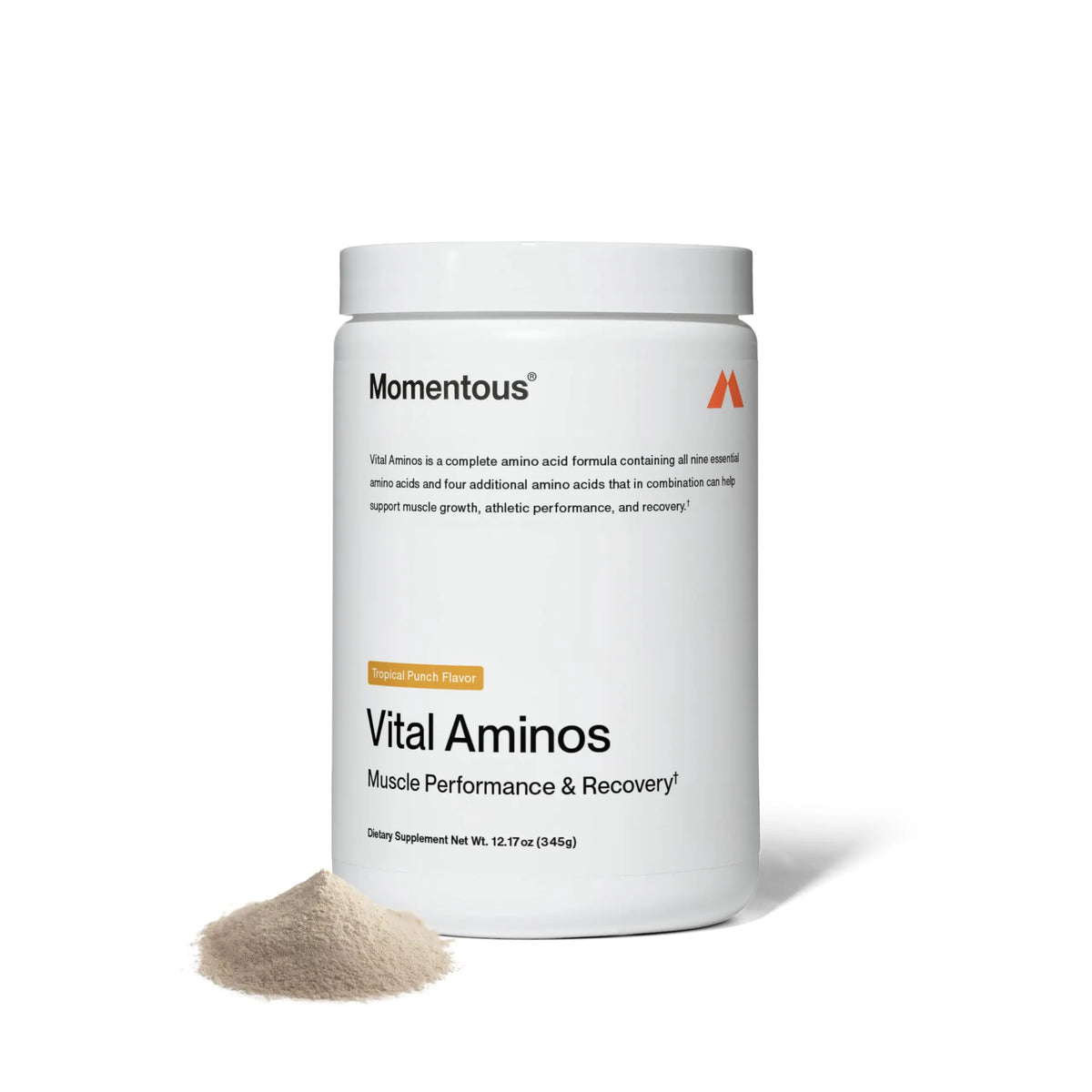 Momentous Vital Aminos Powder – 13 Amino Acids (EAAs + extras) | BCAA & EAA | Tropical Punch | NSF Certified for Sport | GMO & Gluten-Free | 30 Servings BritishVita | Premium UK Vitamins & Wellness Supplements
