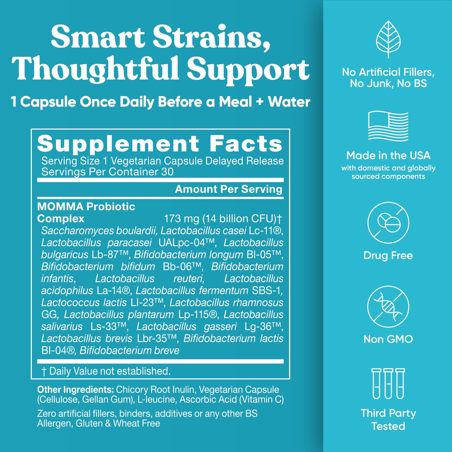 Momma Prenatal Probiotics – Gut Health for Mom & Baby | Pregnancy & Nursing