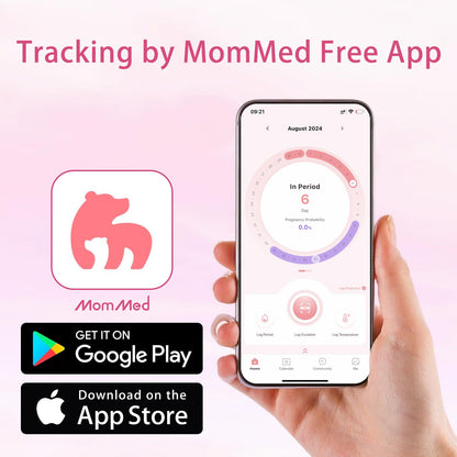 MomMed Ovulation Test Strips – 50 LH Predictor Kit with Cups
