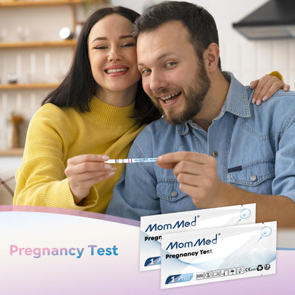 MomMed 15-Pack Early Detection Pregnancy Test Strips – 99% Accurate, Individually Sealed