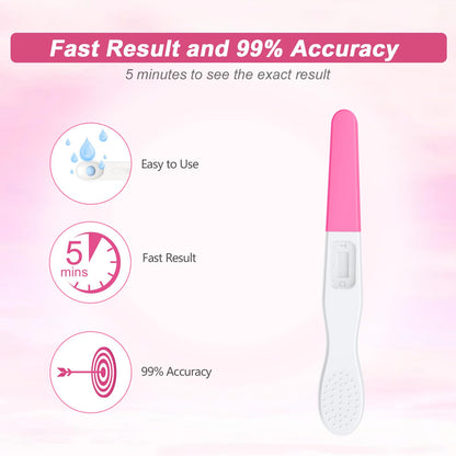 MomMed Pregnancy Test - 5 HCG Midstream, Early Detection, High Sensitivity