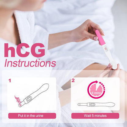 MomMed Pregnancy Test - 5 HCG Midstream, Early Detection, High Sensitivity