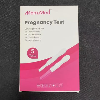 MomMed Pregnancy Test - 5 HCG Midstream, Early Detection, High Sensitivity