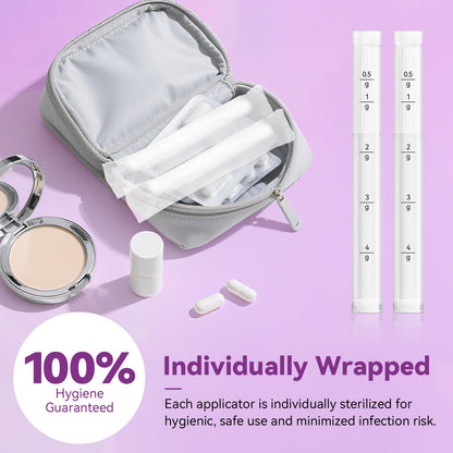 Momsnug Disposable Vaginal Gel Applicators with Dosage Markings – 20 Pack