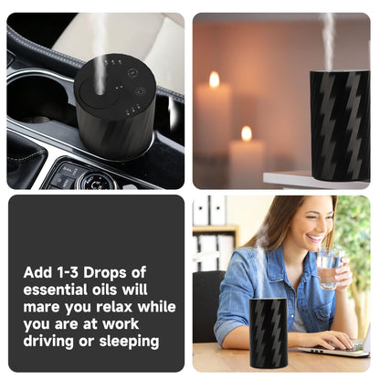 Moncer Waterless Diffuser for Essential Oil, 100ml Aromatherapy Atomizing Diffuser for Home Car Office