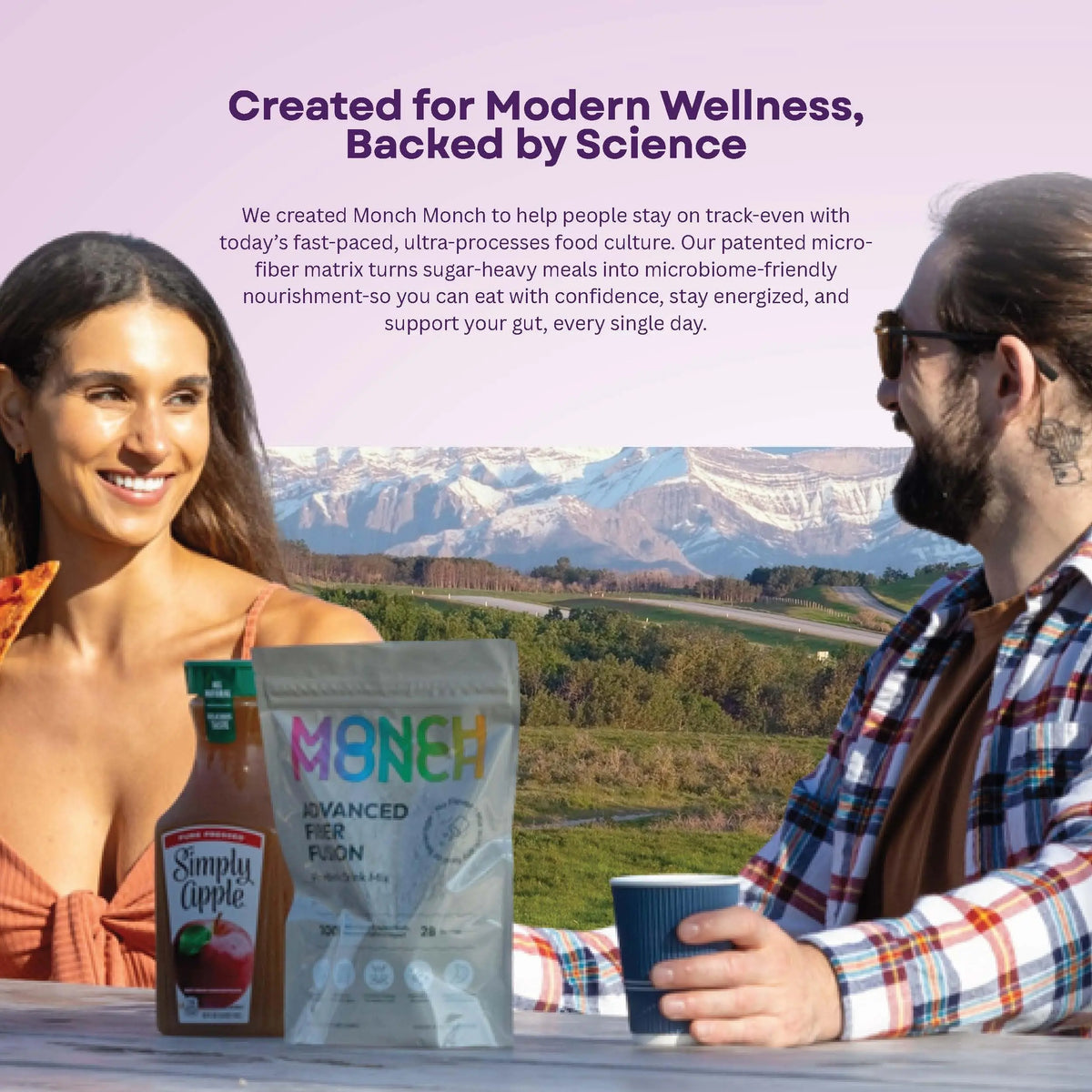 Monch Monch Prebiotic Fiber Powder Unflavored — Calorie-Absorbing Soluble Fiber for Gut Health, Vegan & Sugar-Free (28 Ct) BritishVita | Premium UK Vitamins & Wellness Supplements