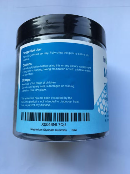 Magnesium Glycinate Gummies 700mg - 120 Count | Sleep, Relaxation & Focus Support