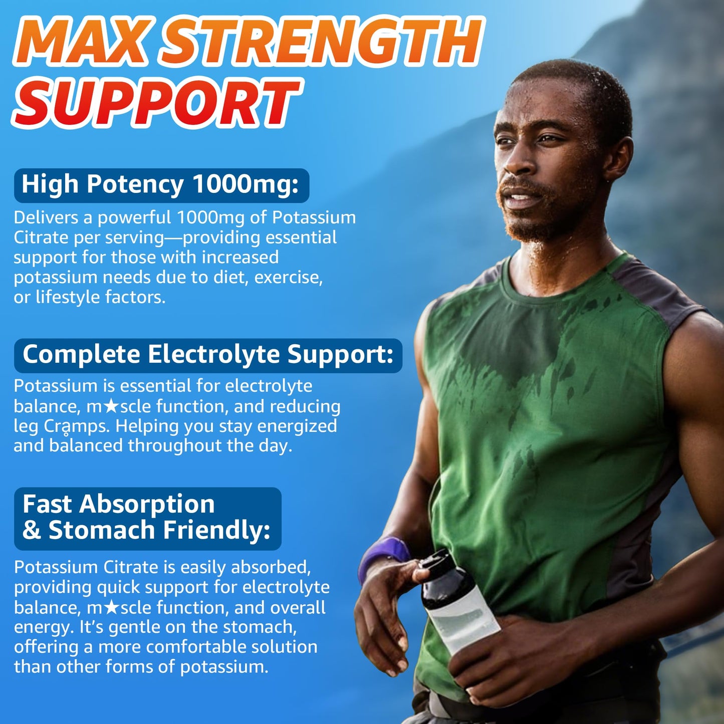 Potassium Citrate 1000mg Gummies – Sugar Free Electrolyte Support