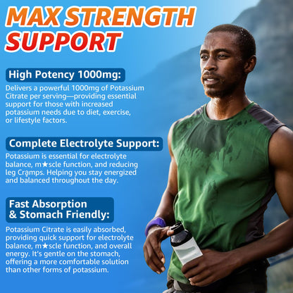 Potassium Citrate 1000mg Gummies – Sugar Free Electrolyte Support