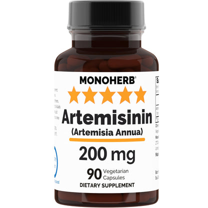 MONOHERB Artemisinin 200 mg - 90 Capsules | Artemisia Annua Supplement