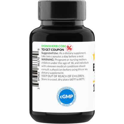 MONOHERB Eyebright Extract 1000 mg - 90 Vegetarian Capsules