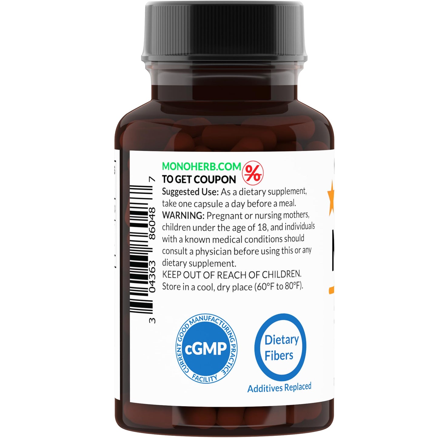 MONOHERB NADH 5 mg - 90 Vegetarian Capsules | Reduced NADH Supplement