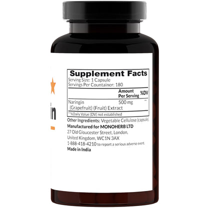 MONOHERB Naringin 500 mg - 180 Capsules