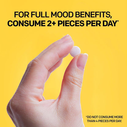 Mood Bites – Saffron + Vitamin B3 Mood Support (Affron) – 30 Citrus Peach Chewables